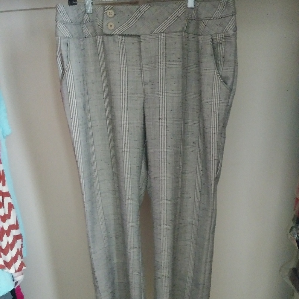 Stripped Print Slacks